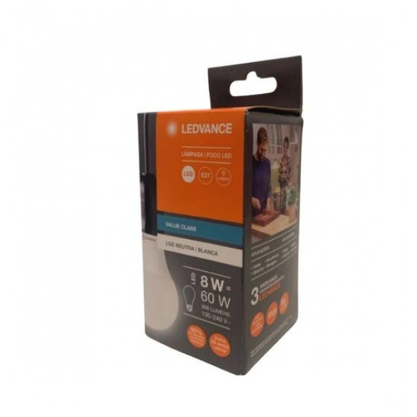 Lâmpada LED CLA60 8W 4000K BIV - Ledvance