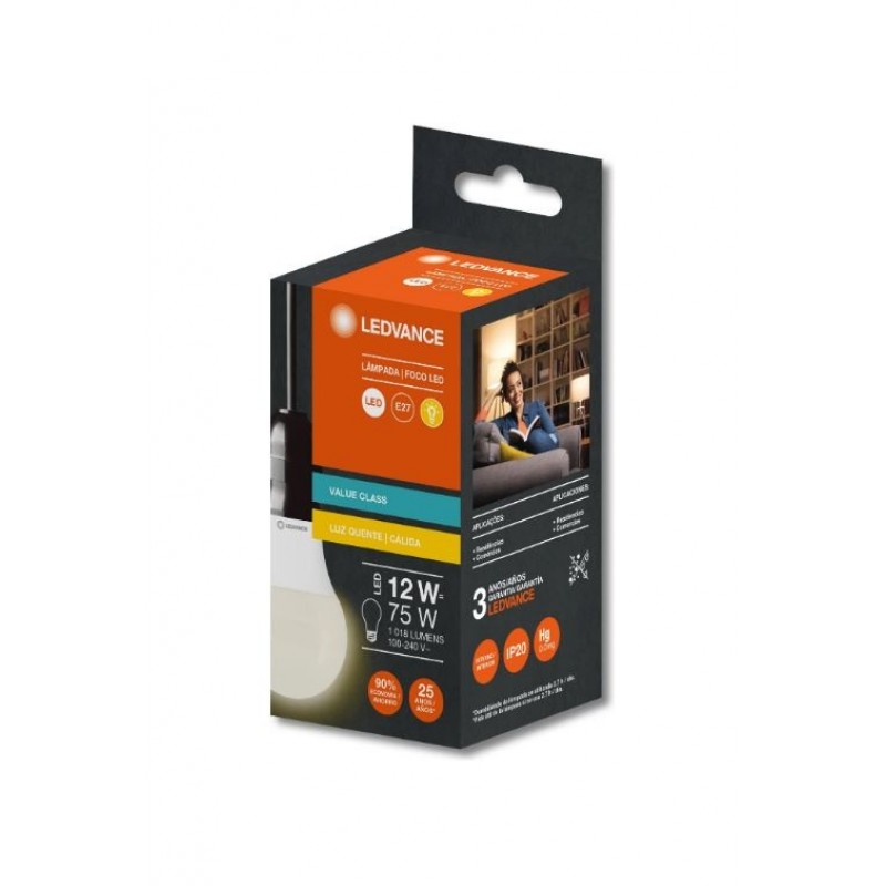 Lâmpada LED CLA75 12W 4000K BIV - Ledvance